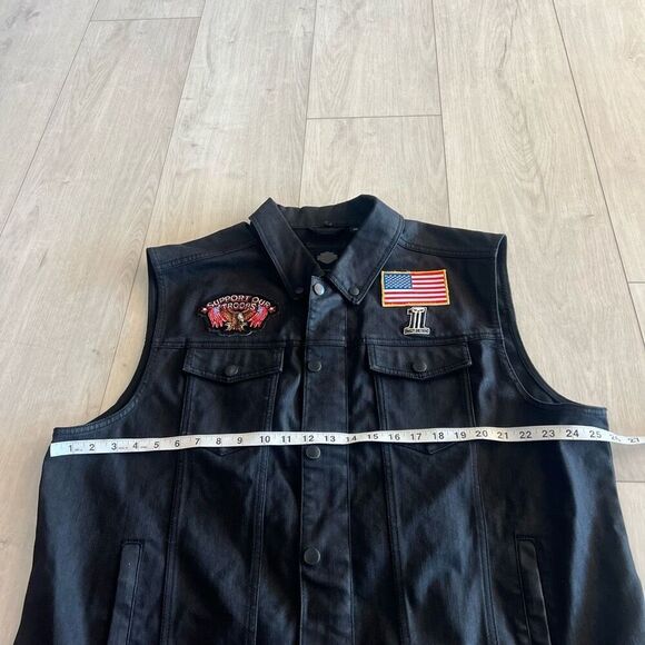 Hardy Davidson men’s demin vest size 2XL - Picture 3 of 8